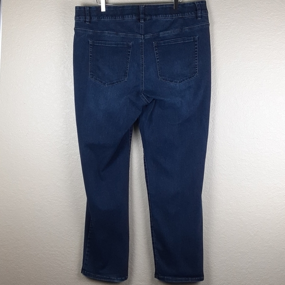 Lane Bryant High Rise Dark Wash Jean w/ Tighter Tummy Technology Waist Band - Picture 2 of 10